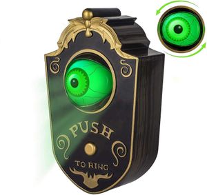 Animated Eyeball Halloween Decor with Spooky Sounds Halloween Decoration Doorbells Haunted Doorbell Haunted House Party Festival Prop Decorations