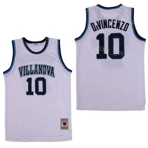 NCAA Villanova Wildcats College Basketball 10 Donte Divincenzo Jersey Men University Team Color White for Sport Fan