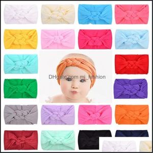 Headbands Hair Jewelry 20 Colors Baby Kids Elastic Hairbands Chinese Knot Party Accessories Bands Headwear Hairband Drop Delivery 2021 Jdxuk