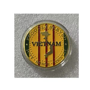 Hediye Amerika Screaming Eagles Marine Corps Gold Challenge Coin ABD Vietnam Savaş Koleksiyonları.cx