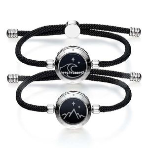 Orecchini Collana Dropship Coppia a lunga distanza Bracciale intelligente Connessione compatibile con Bluetooth Orecchini