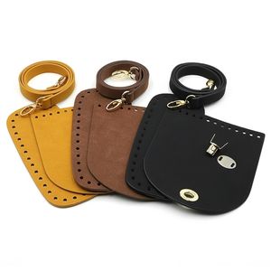 Shoulder Handle Strap Accessories For Handbags Bag Set Leather Bottoms Cover With Hardware DIY Handbag C