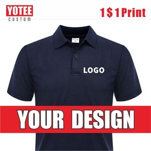 Yotee Summer Mens Polo Shirt Casual Short Sleeve Personal Company Group Custom Men and Women Custom Top 220608