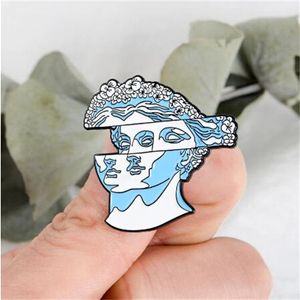 Estátua Pins Face Artista Broche Mulheres Broches Bola Haps Couro Jeckets Acessórios Homens Mulheres Jóias Jóias Jóias GC1467