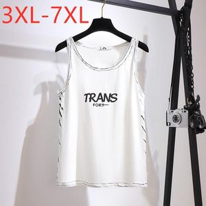 Women s Plus Size T Shirt Ladies Summer Basic Tank Tops For Women Large Sleeveless White Print Cotton Vest Top XL XL XL XL XLWomen s