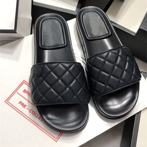 Wholesale toe cars resale online - Slippers summer round head open toe I shaped leather car lattice flat bottom simple casual slippers women s shoes V01K