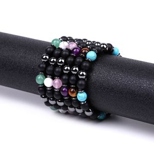 8mm natursten handgjorda pärlsträngar armband för män kvinnor charm yoga utomhus festklubb mode smycken smycken