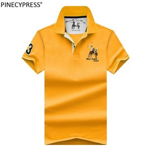 95% bomull 5% spandex andningsbar kvalitet sommar män mode polos skjortor man gul casual kortärmad man polo shirt 220402
