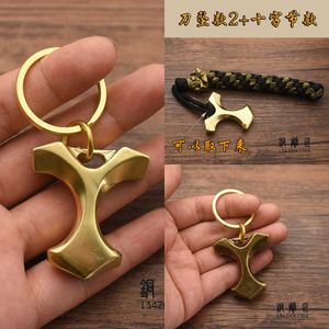 Wholesale copper tool for sale - Group buy to Brass Refers Tiger Copper Vintage Key Chain Self Designers Defense Tool Edc JO5LJO5L