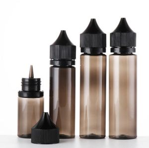 Eliquid Damlalı Şişeler 10ml 15ml 30ml Pet Petrol Plastik Şişeler Çocuk geçirmez kapaklı E Cigs Meyve Meyve Şişesi