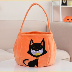 Halloween Creative Pumpkin Bag Party Decoration Supplies Portable Children's Candy Bags Ghost Festival Hand-carried Bucket B6