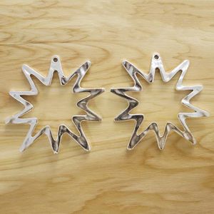 Pendant Necklaces Pieces Tibetan Silver Large Open Star Charms Pendants For Necklace Jewellery Making Accessories 74x72mmPendant