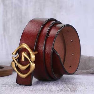 Fashion Classic Mens Designer Belts Ladies Mens Casual Letters Smooth Buckle Belt Width