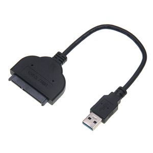 Kable USB 3.0 do SATA 22 -pinowe kabel adaptera zasilania dla 2,5 HDD SDD Dysk twardy