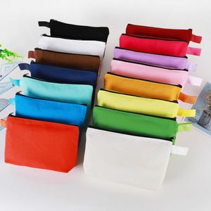 Colorful Canvas Makeup Cosmetic Stand Up Bags Pouch With Zipper Pencil Pen Pouch Case DIY Craft Bags for DIY Craft LX4733