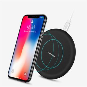Fast Qi Wireless Charger Quick Charging usb power adapter For iPhone13 12 Mini 11 Pro Xs Max 7 8 Plus Samsung S20 8 S9 Plus 5V 2A 9V 1.67A with Retail Package