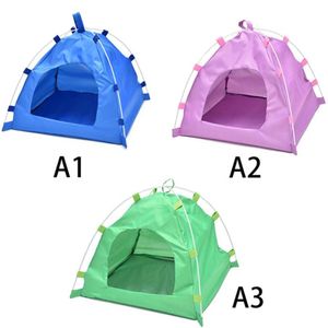 Waterproof Oxford Folding Pet Tent House Dog Cat Playing Mat Kennel Bed Kennels & Pens258r