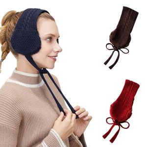 Berets Women Children Lace-up Plush Ear Muffs French Vintage Covering Autumn Winter Earmuffs Plus Velvet Keep Warm WrapsBerets