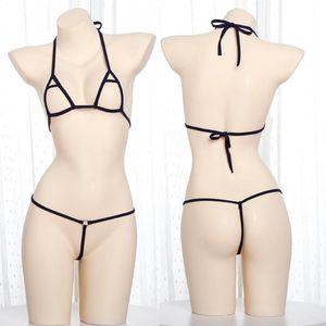 BRAS SETS SEXY Underear Tangas Open Bra Crotchless Lingerie Women Micro Bikini Japanese Girls Lolita Nightwear Cosplay Costume Wearbras