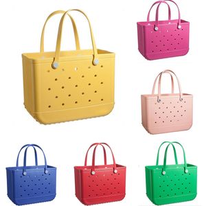 Fashion Practical Waterproof Bogg Bag Hole Bags Eva Beach Bag Storage Bags Women's Handbag Lightweight Shopping Basket