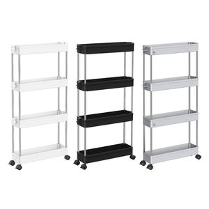 Ganci Rotaie Regolabili A 4/3 Strati Carrello Portaoggetti Scaffale Bagno Cucina Organizzatore Carrello Scaffale Con Ruote Arredamento Per Ufficio Domestico