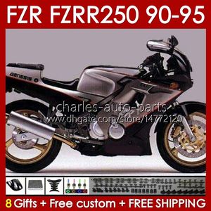 Боди для Yamaha FZR250RR FZRR FZR 250R 250RR FZR 250 90 91 92 93 94 95 143NO.59 FZR-250 FZR250R FZR-2550R FZR250 RR 1990 1991 1992 1994 1994 1995 КОМЕТ БЕЛОЙ СЕРЫЙ БЛК