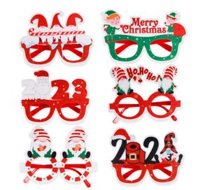 2023 New Children Christmas Glasses Decoration Christma Decorations Photo Props Snowman Elk Party Glasses SN4735