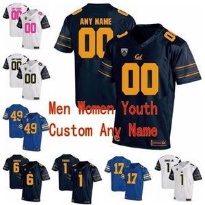 Thr Custom California Golden Bears College Football Jerseys 44 Tony Gonzalez 6 Chad Hansen 6 Devon Modster 7 Chase Garbers Men Women Kids Stitch