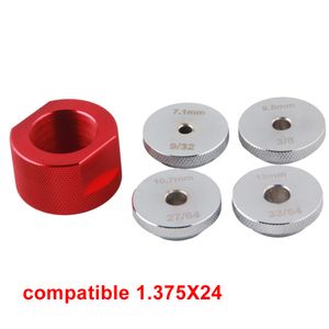 Montagens de motor defletor/copos de cone guia kit de fixação de broca gabarito para copo 1.375x24 e tampa final de alumínio