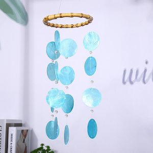 Dekoratif Nesneler Figürinler Nordic Asma Windchimes Shell Moon Rüzgar Çenesi Diy Duvar Kolye Süslemeli Bahçe Çamılar Açık Ev Yard Dec