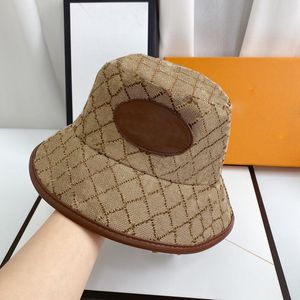 Luksusowy projektant Bucket Hat Mens Womens Fashion Street G Casquette szerokie czapki Klasyczna czarna brązowa czapka wyposażona w kapelusz sport 2206214xq