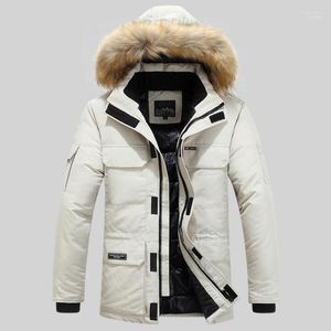 Piumino da uomo Parka 2022 Giacca invernale Moda coreana Collo in pelliccia causale Parker Cappotto Cotone con cappuccio Spessa Giacca a vento calda 6XL Kare22