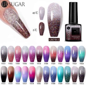 Nail Gel Toy Thermal Polish Shiny Sequins Effect Color Change Varnishes All for Manicure s Art Uv Semi Permanent lak 0328