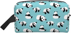 Depolama Çantaları Sevimli Panda Tuvalet Çantası Seyahat Kozmetik Kadınlar Kız Erkek Makyaj Poşeti Su Geçirmez Zipperstorage