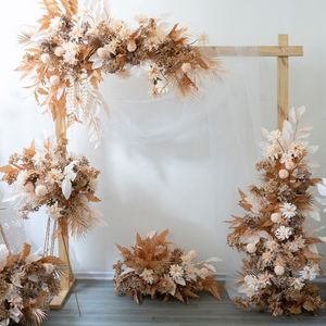 Arqueiros de casamento artificial Flor Flor Floral Row Road Lead Flower Ball Party Auditorium Mariage Backdrop Wall Decor Decorn 0614