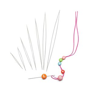 Beading Needles Pins DIY Jewelry Making Tools Handmade Beaded Threading Pins Open Curved Needle for Beads Bracelet