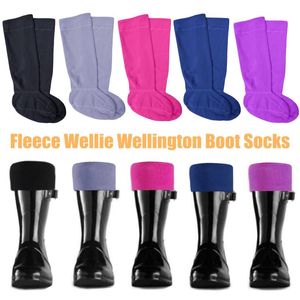 Sportsocken 40# Damen Herren Damen Fleece Wellie Boot Liner Warme weiche Regenstiefel Polar Digging Camping