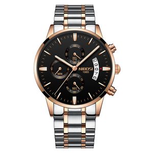 Watchsc - 43mm de quartzo colorido de aço inoxidável relógio de relógio Puhuo001