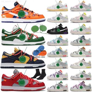 Wholesale Chlorophyll Low The Lot NO.01-50 Off unc sb Running Shoes Dunks Futura Red Pine Green Ow Offs White x Designer Rubber Unc University Gold