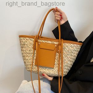 Tasarımcı Çanta Bohemian Hasır Plaj Çantası Yaz Kadınlar için Dokuma Hasır Sepet Çanta Bali Seyahat Rattan Omuz Crossbody Çanta W220813