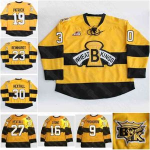 VipCeoC202 Kowell Brandon Wheat Kings Hockey Jerseys Cole Reinhardt ron hextall ivan provorov Nolan Patrick Stone Wiebe Hexall Stitched Jersey