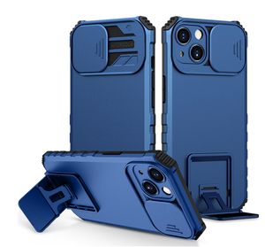 Casos híbridos TPU Hard PC Hard PC PC Tampa de telefone protetora com suporte para iPhone 14 13 12 11 Pro Max XR XS Camera Lens Protection