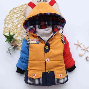 Baby Boy Coat 2022 Winter Thick Plush Girl Jackets For Baby Coat Kids Warm Cotton Outerwear 12 3 4 Y children Clothes J220718