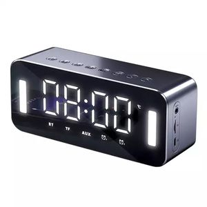 New H8 wireless Bluetooth Speaker Mirror Wireless Home Subwoofer Mobile Phone FM Radio Clock Alarm Speakers