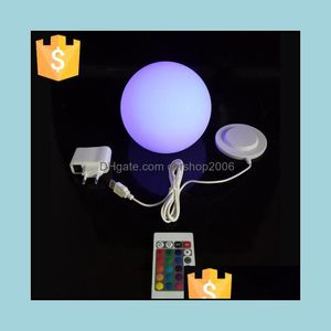 Christmas Decorations Festive Party Supplies Home Garden Waterproof 20Cm Sample Led Ball Light Illuminated Globe Lights For Decoration Wit