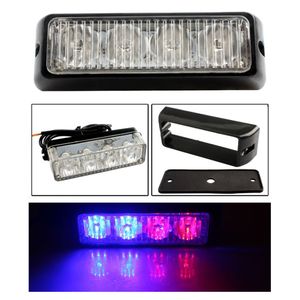 DRL Strobe Flash 4 SMD LED 12V 24V Warning Light Car Emergency Beacon Headlights Assembly Fit Hazard SUV Offroad Truck