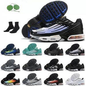 With Sock Tag tn plus 3 men running shoes tns tnplus riple White Black Sunset Orange Yellow Pewter Coquettish Purple Yolk mens trainers sports sneakers runners