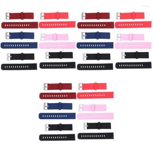 Watch Bands 18 Pcs 22mm Silicone Watchband Wrist Band Strap Replacement Compatible For Hele22