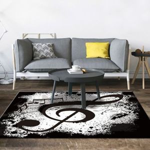 Música estampada sala de estar carpete quarto nórdico área tapetes sofá tapete de mesa Estudo de tamanho grande tapete de piso crianças carpetes macios y200417