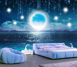 moon 3D wallpaper mural living room bedroom rollers for decor background photo wallpapers on the wall 3d and 5d decaration papel de parede para quarto